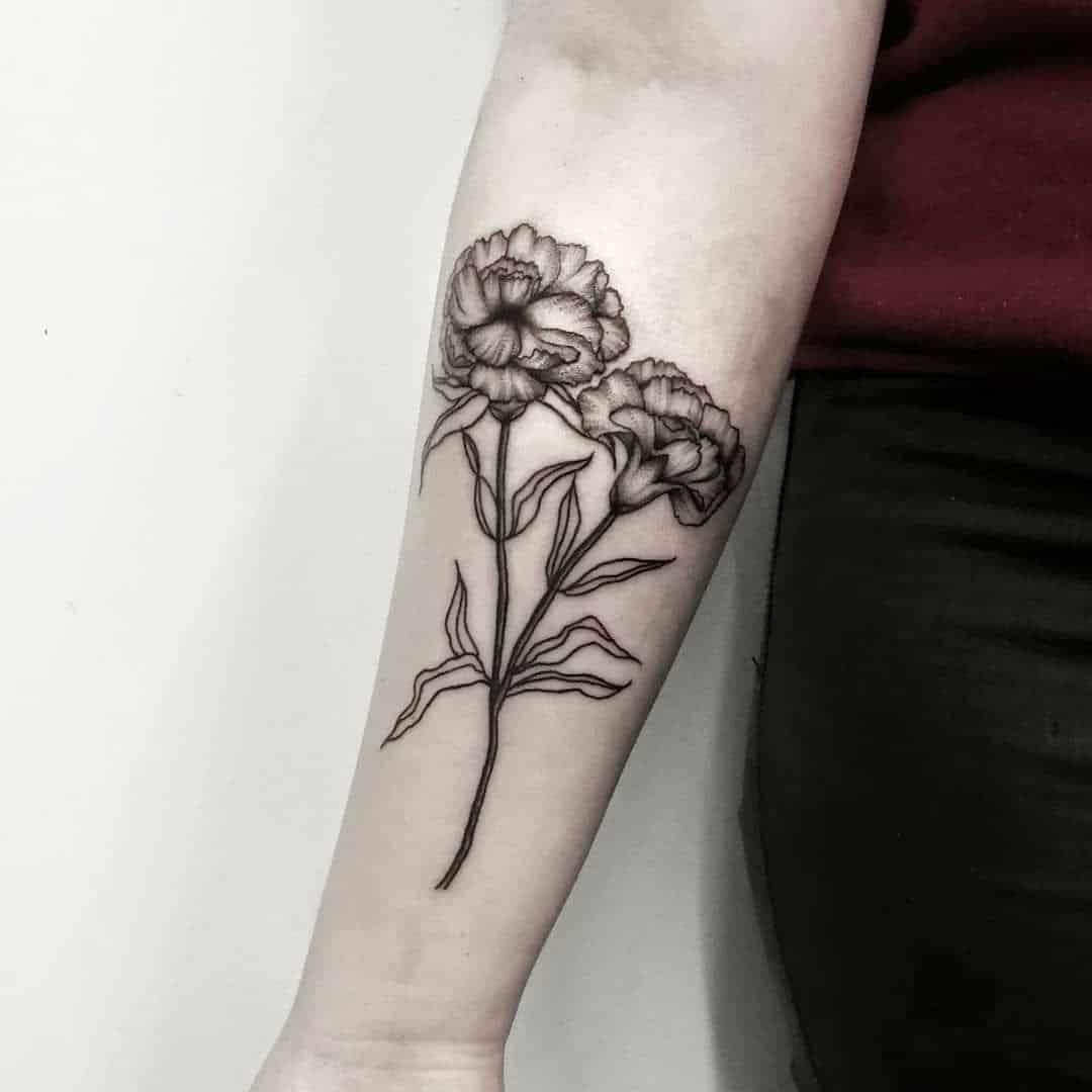 27 Beautiful Carnation Tattoo Ideas and Their Symbolism